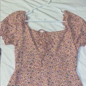 pink flower dress